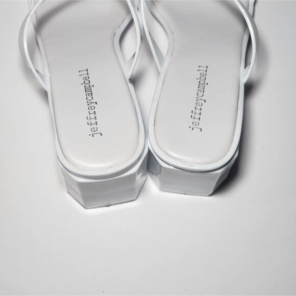 Jeffrey Campbell Jam 3 Jelly White Slide Sandals - Picture 3 of 6